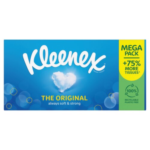 Kleenex® Original Tissues MEGA Pack - 75% More Tissues