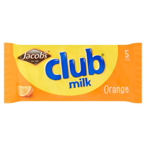 Jacob's Club Milk Orange 5 x 22g (110g)