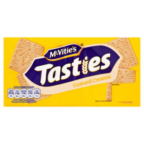 McVitie's Tasties Custard Creams Biscuits 300g