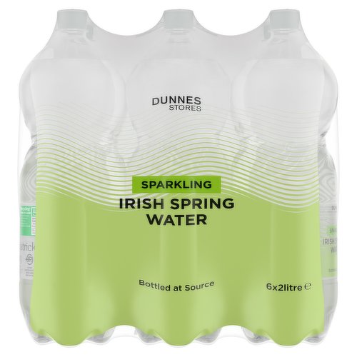 Dunnes Stores Sparkling Irish Spring Water 6 x 2 Litre