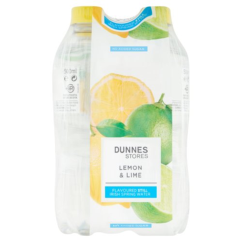 Dunnes Stores Lemon & Lime Flavoured Still Irish Spring Water 4 x 500ml