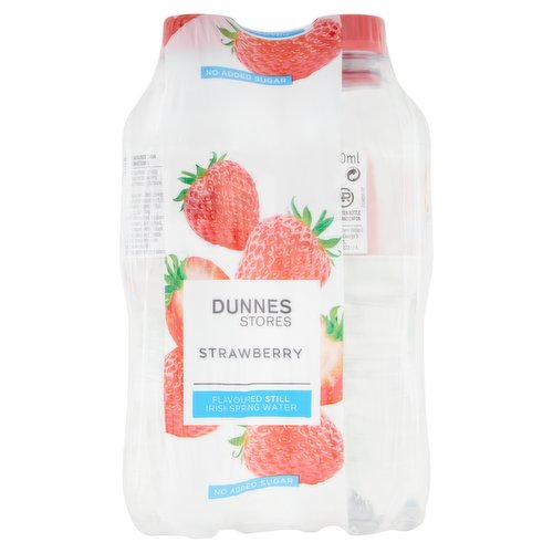 Dunnes Stores Strawberry Flavoured Still Irish Spring Water 4 x 500ml