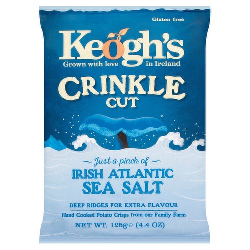 Keogh's Crinkle Cut Just a Pinch of Irish Atlantic Sea Salt 125g