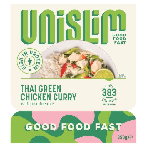 Unislim Thai Green Chicken Curry with Jasmine Rice 350g