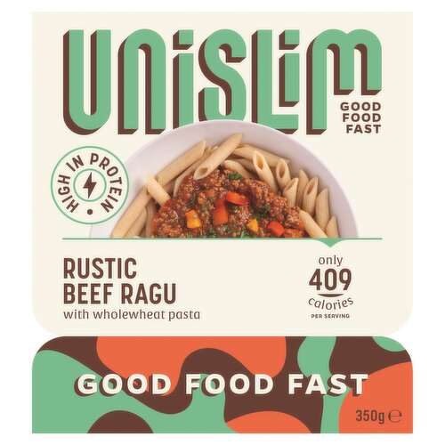 Unislim Rustic Beef Ragu with Wholewheat Pasta 350g