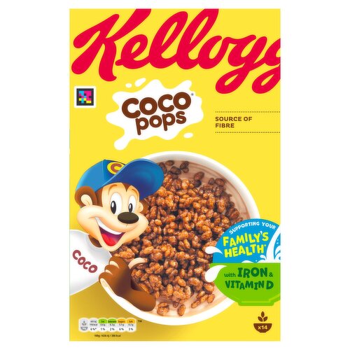 Kellogg's Coco Pops Chocolate Breakfast Cereal 420g