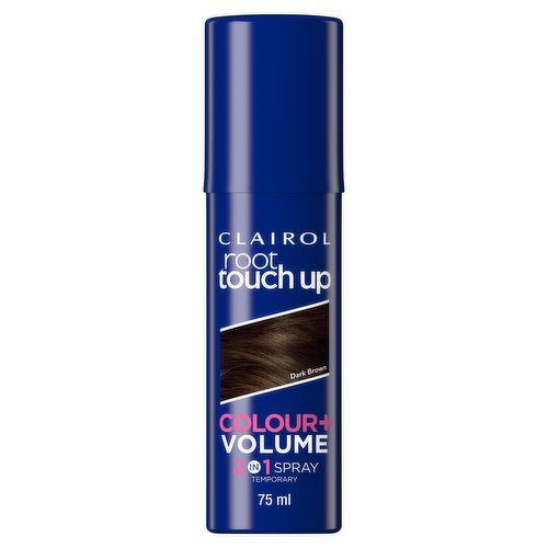 Clairol Root Touch Up Colour+Volume 2 in 1 Spray Temporary Dark Brown 75ml