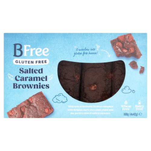 BFree Salted Caramel Brownies 4 x 42g (168g)