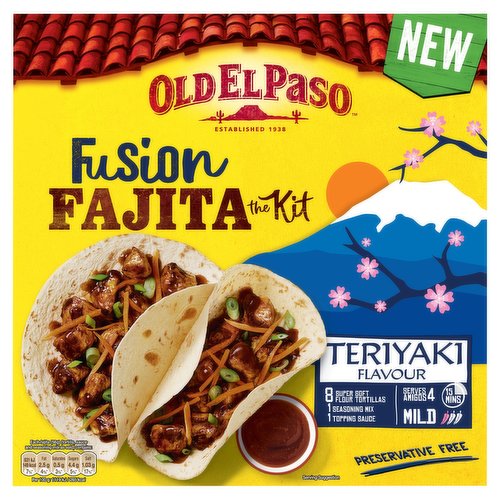 Old El Paso Mexican Fusion Teriyaki Flavour Fajita/Taco Kit 451g