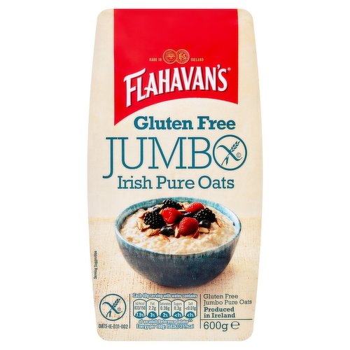 Flahavan's Gluten Free Jumbo Irish Pure Oats 600g - Dunnes Stores