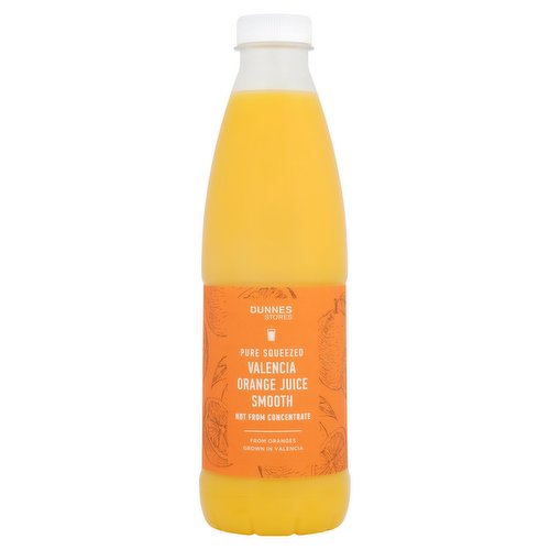 Dunnes Stores Smooth Pure Squeezed Valencia Orange Juice Smooth 1L