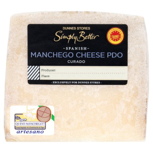 Dunnes Stores Simply Better Spanish Manchego Cheese PDO Curado 140g