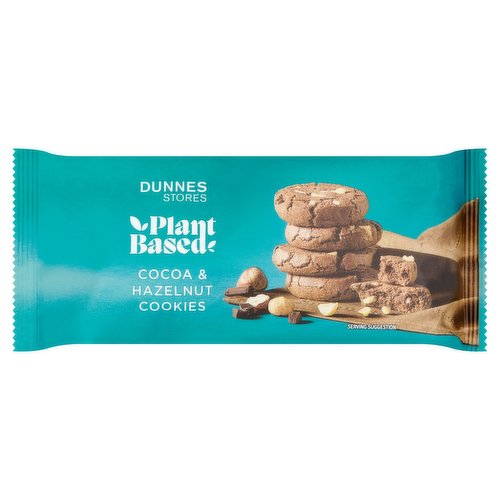 Dunnes Stores Plant Based Cocoa & Hazelnut Cookies 140g