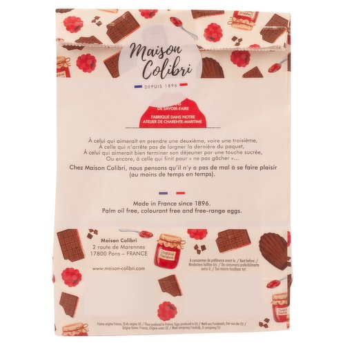 Madeleine Framboise - Maison Colibri - 250 g