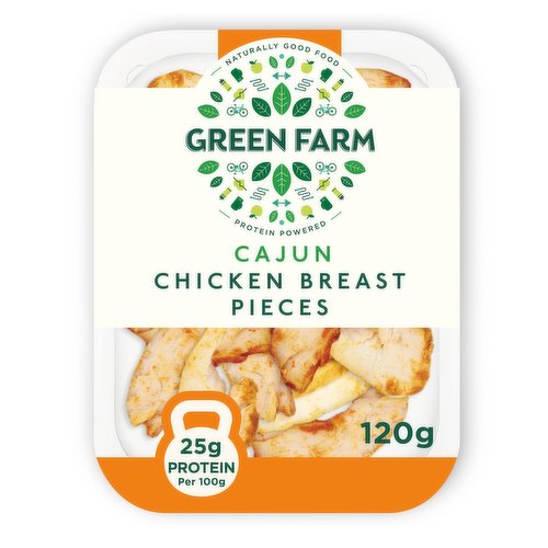 Green Farm Cajun Chicken Breast Pieces 120g