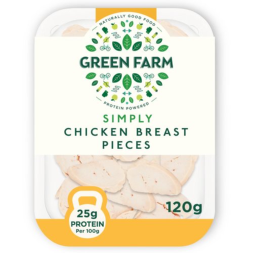 Green Farm Simply Chicken Breast Pieces 120g