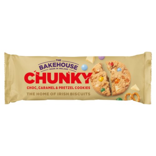 The Bakehouse Chunky Choc, Caramel & Pretzel Cookies 220 g