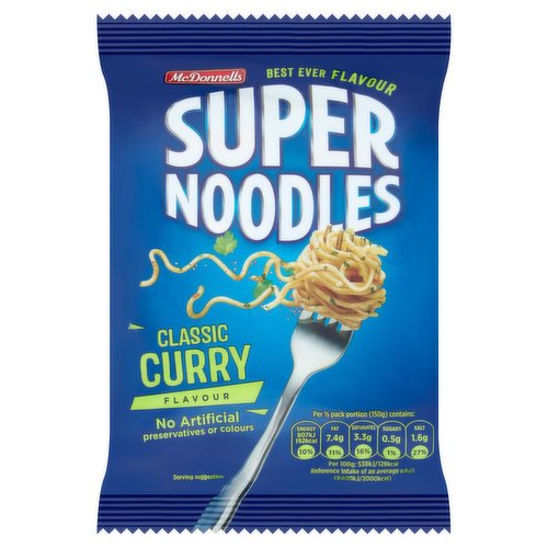 McDonnells Super Noodles Classic Curry Flavour 85g