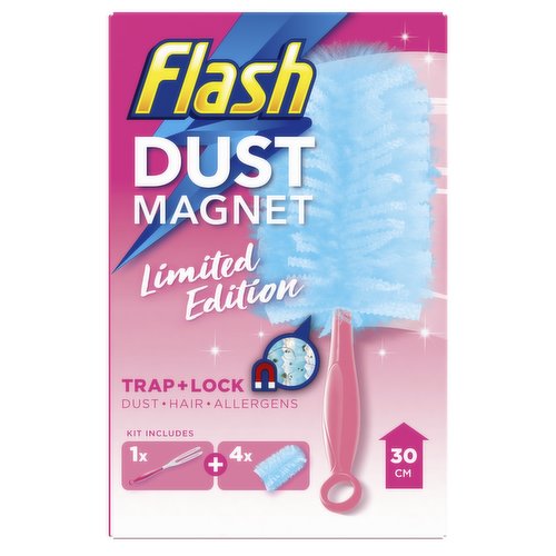 Flash Duster Dust Magnet Starter Kit (1 Handle + 4 Refills)