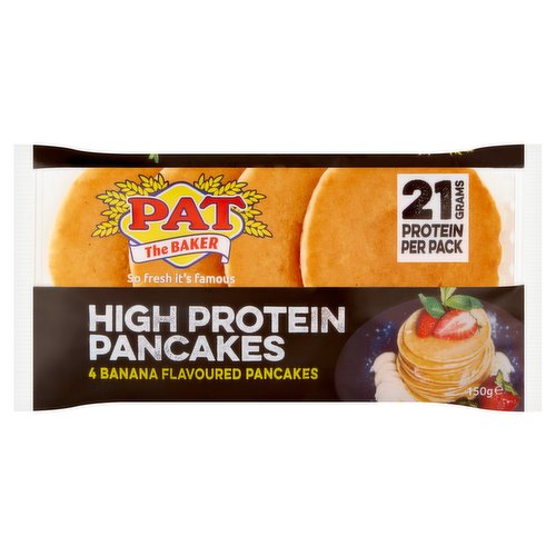 Pat the Baker 4 High Protein Banana Flavoured Pancakes 150g