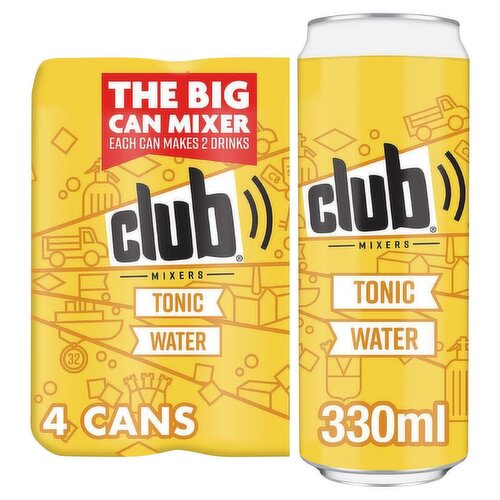 Club Mixers Tonic Water 4 x 330ml