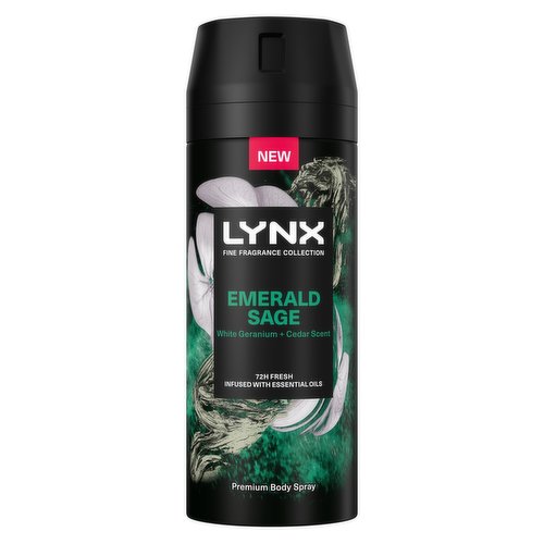 Lynx Fine Fragrance Collection Premium Deodorant Bodyspray Emerald Sage 150 ml 