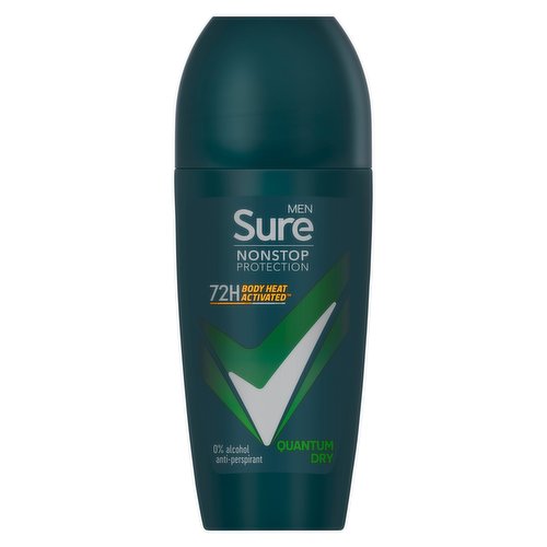 Sure Men Antiperspirant Deodorant Roll On Nonstop Quantum Dry 50ml 