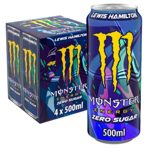 Monster Energy Zero Sugar Lewis Hamilton 4 x 500ml 