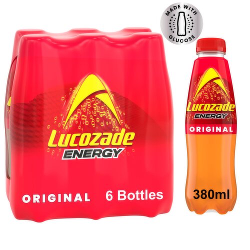 Lucozade Energy Drink Original 6 x 380ml Multipack