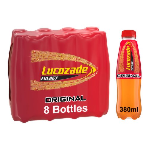 Lucozade Energy Drink Original 8 x 380ml Multipack