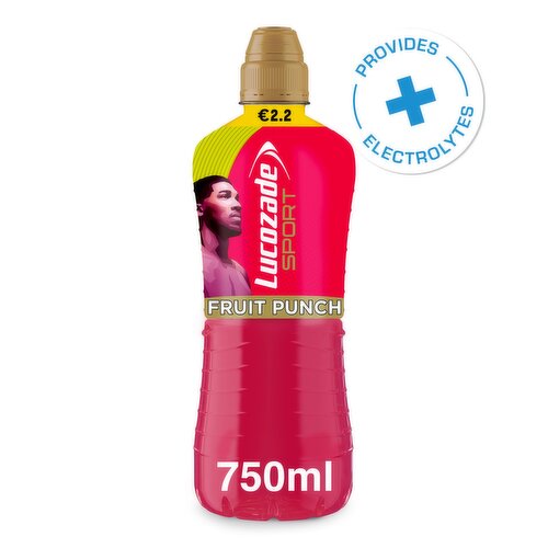 Lucozade Sport Drink Fruit Punch 750ml PMP €2.2