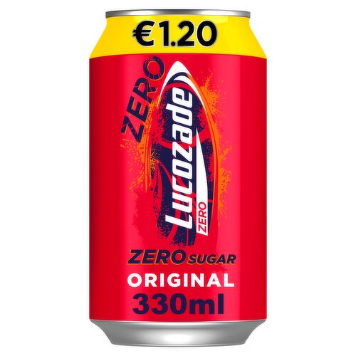 Lucozade Zero Original 330ml PMP €1.20