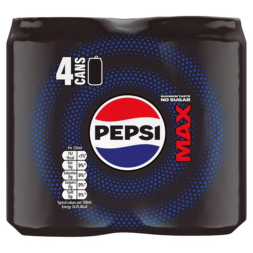 Pepsi Max 4 x 330ml