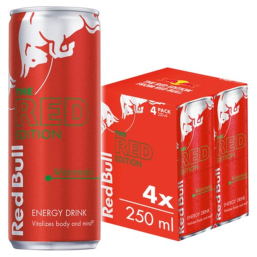 Red Bull The Red Edition Watermelon Energy Drink 4 x 250ml