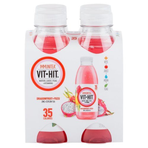 Vit Hit Immunitea Dragonfruit + Yuzu 4 x 355ml