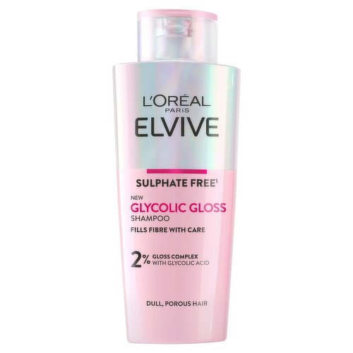 L'Oréal Paris Elvive Glycolic Gloss Sulphate Free Shampoo for Dull Hair 200ml