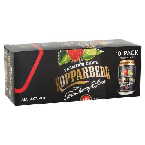 Kopparberg Premium Cider with Strawberry Lime 10 x 330ml