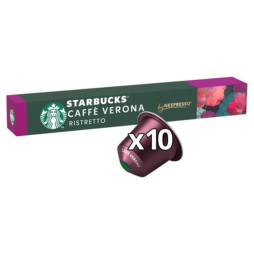 Starbucks® By Nespresso® Caffe Verona Ristretto Dark Coffee Pods X10