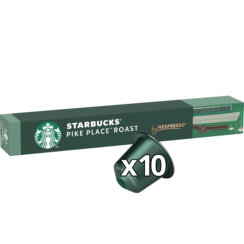 Starbucks® by Nespresso® Pike Place Medium Coffee Pods X10