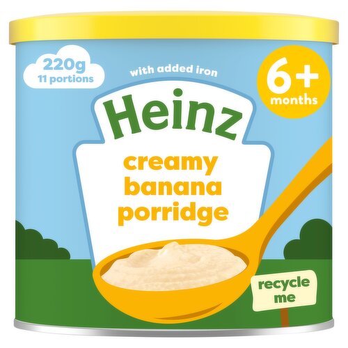 Heinz Creamy Banana Porridge Baby Food 6+ Months 220g