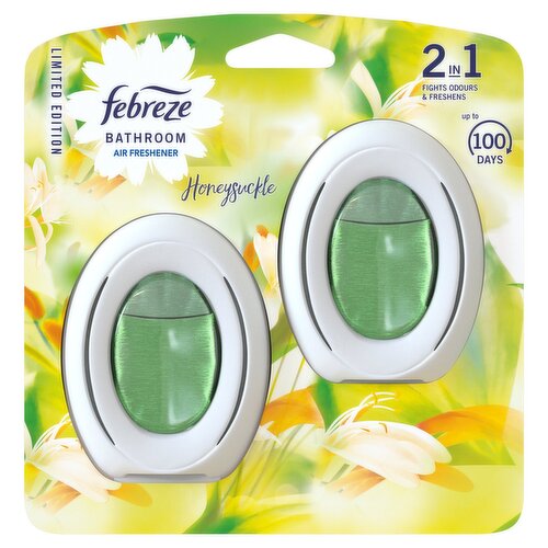 Febreze Bathroom Continuous Air Freshener Honeysuckle 2Ct