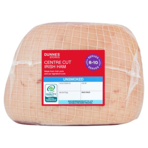 Dunnes Stores Centre Cut Irish Ham Unsmoked 2.2kg