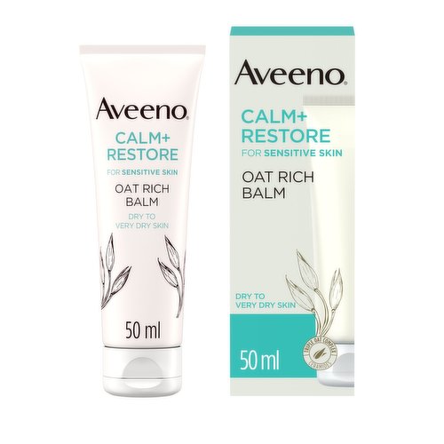 Aveeno Face CALM & RESTORE Ultra Rich Oat Face Cream Moisturiser 50ml