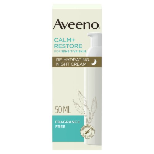 Aveeno Face CALM & RESTORE Night Face Cream Moisturiser 50ml