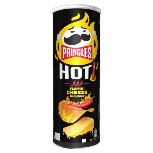 Pringles Hot Flamin' Cheese Sharing Crisps 160g