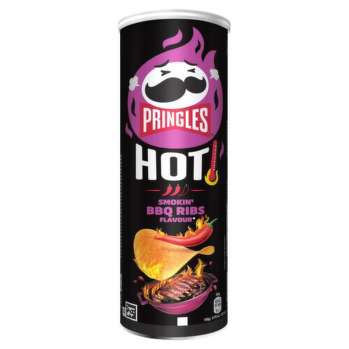 Pringles Hot Smokin' BBQ Ribs Sharing Crisps 160g