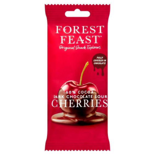 Forest Feast 60% Cocoa Dark Chocolate Sour Cherries 40g