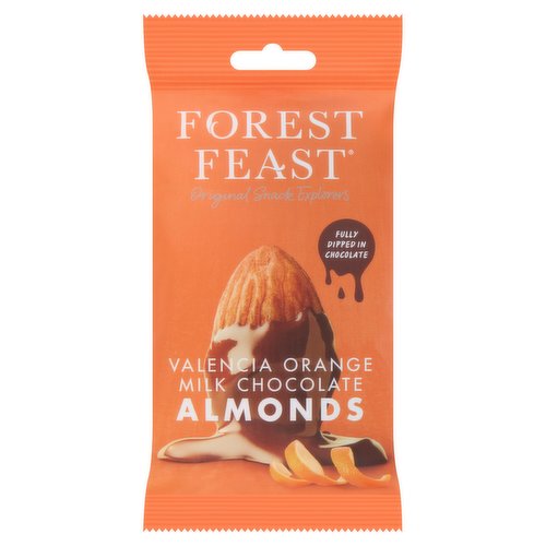 Forest Feast Valencia Orange Milk Chocolate Almonds 40g