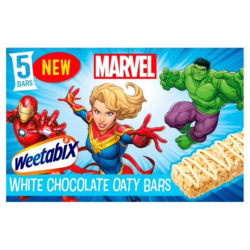 Weetabix Marvel 5 White Chocolate Oaty Bars 115g