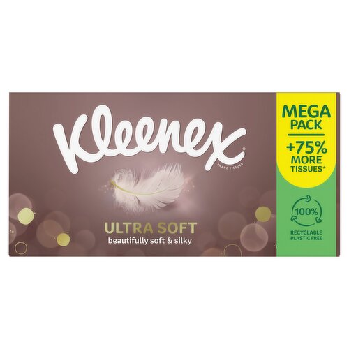 Kleenex Ultra Soft Tissues Mega Pack - 75% More Tissues